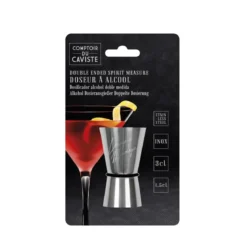 DOSEUR ALCOOL DOUBLE MESURE INOX 8CM M18