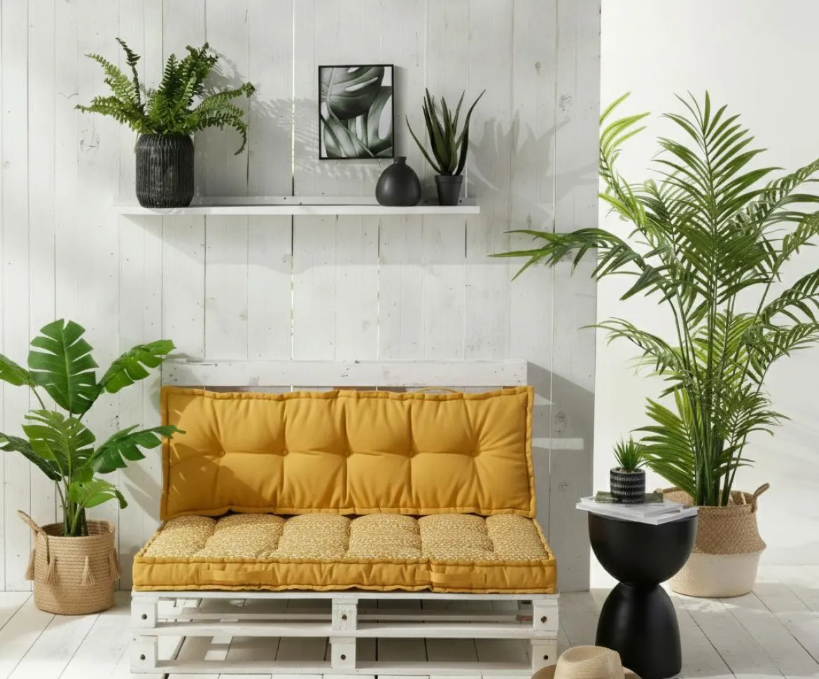 DOSSIER PALETTE JAUNE 120X40X22CM