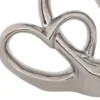 DOUBLE COEUR DECO SAFINA RESINE H.16.5CM