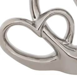 DOUBLE COEUR DECO SAFINA RESINE H.16.5CM