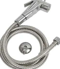 DOUCHETTE TOILETTE FLEXIBLE ACIER INOXYDABLE 120CM CHROME