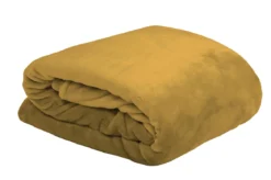 DOUDOU PLAID 130X160CM MOUTARDE