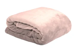 DOUDOU PLAID 130X160CM ROSE POUDRE