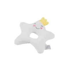 DOUDOU HOCHET 8X12CM ETOILE ESSEN CIEL