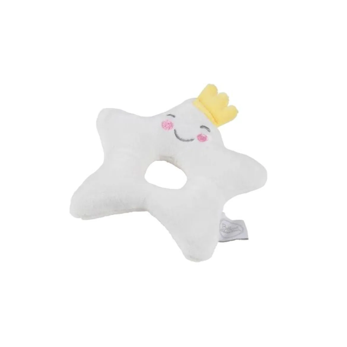 DOUDOU HOCHET 8X12CM ETOILE ESSEN CIEL