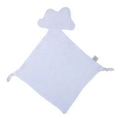 DOUDOU MOUCHOIR NUAGE 30X46CM BLANC GAZE DE COTON
