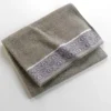 DRAP BAIN 90X150CM EPONGE UNIE JACQUARD ESTEBAN KAKI