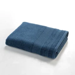 DRAP DE DOUCHE 70X130CM EPONGE UNIE TENDRESSE SAPHIR