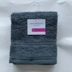 DRAP DOUCHE 70X130CM VERT GRIS