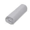 DRAP HOUSSE COTON BIO 140X200CM GRIS PERLE