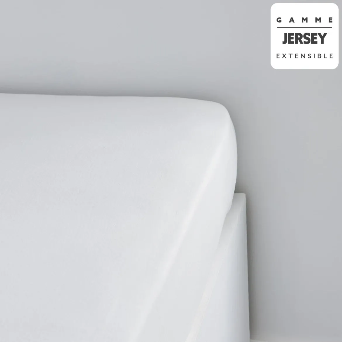 DRAP HOUSSE JERSEY 90X190CM CRAIE
