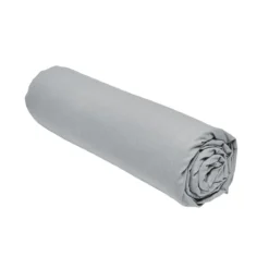 DRAP HOUSSE POLYESTER LAVE 140X200 ET 25CM ACIER TODAY