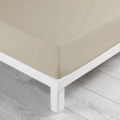 DRAP HOUSSE 140X190CM COTON LAVE 57 FILS LINETTE LIN