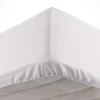 DRAP HOUSSE 90X190CM MICROFIBRE OSCAR BLANC