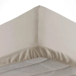 DRAP HOUSSE 90X190CM MICROFIBRE UNIE OSCAR NATUREL