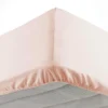 DRAP HOUSSE 90X190CM MICROFIBRE OSCAR NUDE