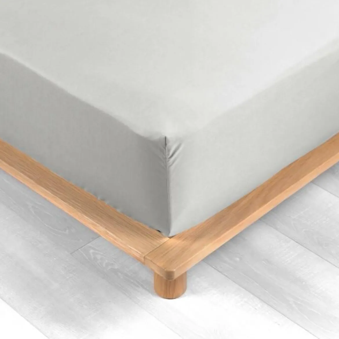DRAP HOUSSE 180X200CM PERCALE UNI 78 FILS BLANC