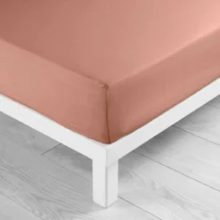 DRAP HOUSSE 180X200CM UNI 57 FILS LINA BLUSH