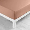 DRAP HOUSSE 140X190CM UNI 57 FILS LINA BLUSH