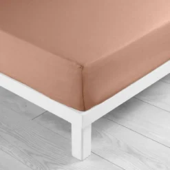 DRAP HOUSSE 140X190CM UNI 57 FILS LINA BLUSH