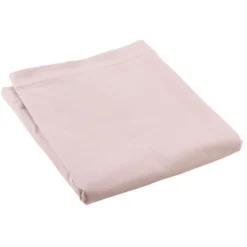 DRAP PLAT 2 P 240X300CM PERCALE UNI ROSE POINT BOURDON