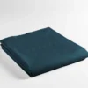 DRAP PLAT 180X290CM UNI 57 FILS LINA BLEU