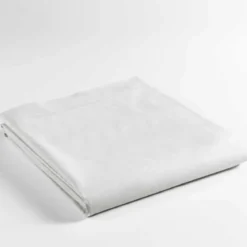 DRAP PLAT 180X290CM UNI 57 FILS LINA BLANC