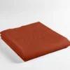 DRAP PLAT180X290CM UNI 57 FILS LINA TERRACOTTA