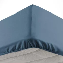DRAP HOUSSE 2 PERSONNES 180X200CM LINA BLEU NUIT
