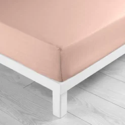 DRAP HOUSSE 140X190CM UNI 57 FILS LINA ROSE