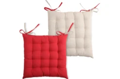 DUO GALETTE 16PTS 40X40 ROUGE LIN