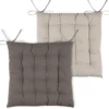 DUO GALETTE TAUPE LIN 16 POINTS 40X40CM