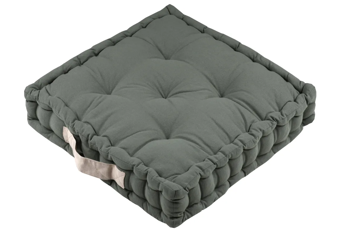 DUO COUSSIN VERT LIN 45X45X10CM