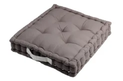 DUO COUSSIN 45X45X10 GRIS PERLE