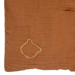 EDREDON DOUBLE GAZE COTON NOISETTE