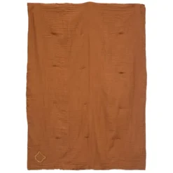 EDREDON DOUBLE GAZE COTON NOISETTE