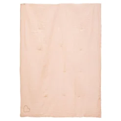 EDREDON DOUBLE GAZE COTON ROSE