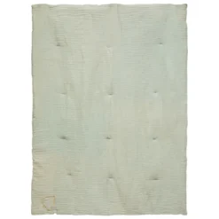 EDREDON DOUBLE GAZE COTON VERT