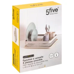 EGOUTTOIR 1 NIVEAU MAYAJ METAL BEIGE