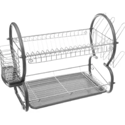 EGOUTTOIR 2 NIVEAUX CHROME