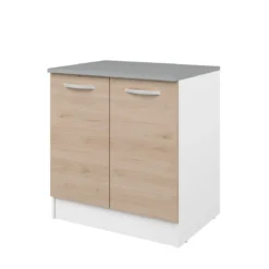 EKO MEUBLE BAS 80CM 2 PORTES