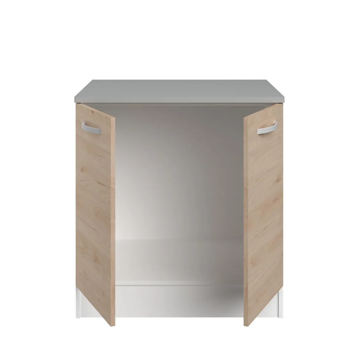 EKO MEUBLE BAS 80CM 2 PORTES