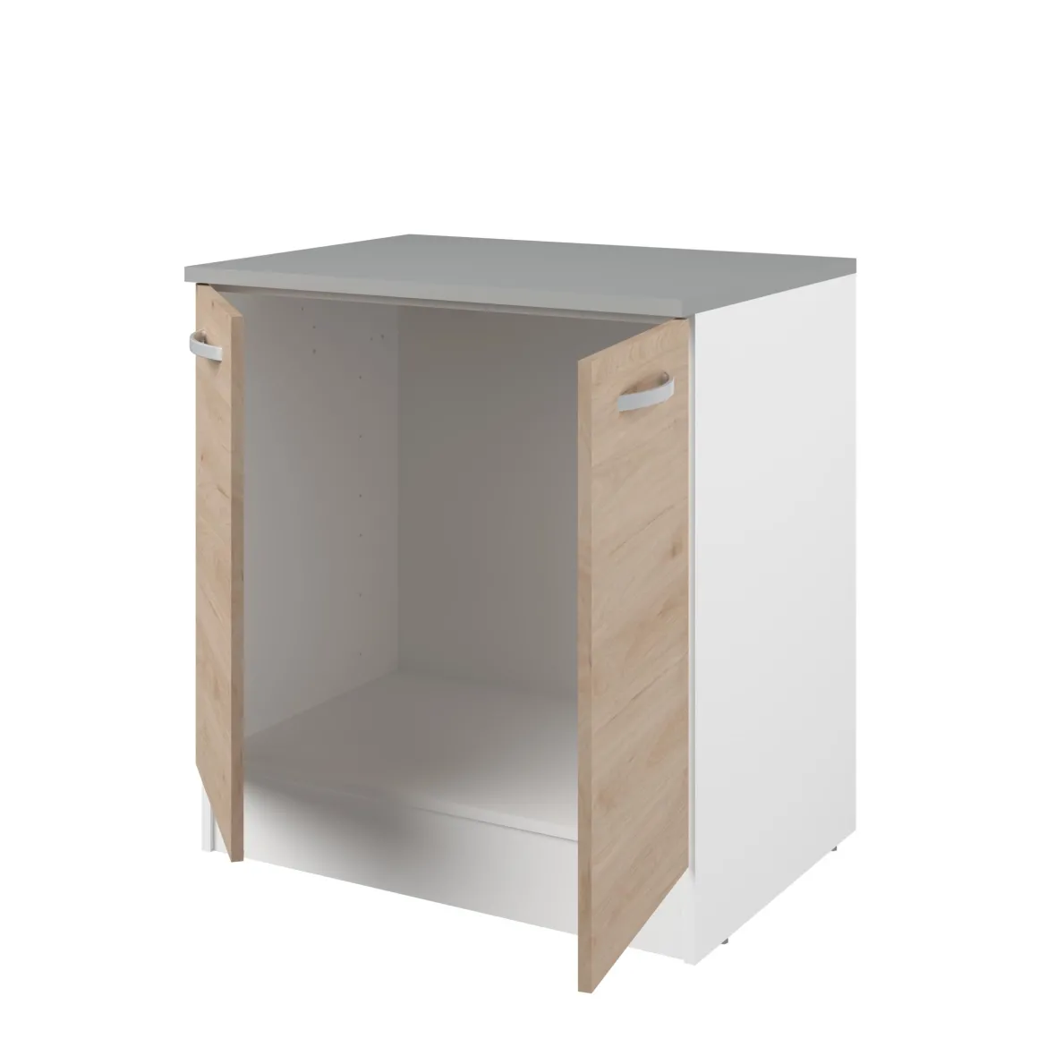 EKO MEUBLE BAS 80CM 2 PORTES