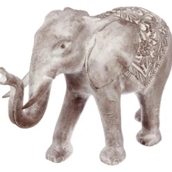 ELEPHANT BLANCHI RESINE H.46CM