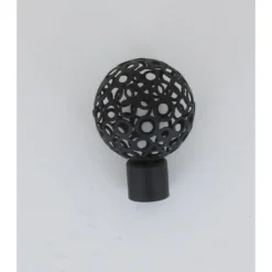 EMBOUT BOULE PERFOREE D20 X2 NOIR MAT