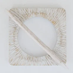 EMBRASSE MDF PORTO PM BLANC OR