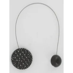 EMBRASSE METALLISEE AIMANTEE RONDE MOSAIQUE NEWPORT NOIR ARG