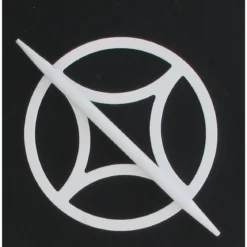 EMBRASSE METAL RETRO PM BLANC MAT