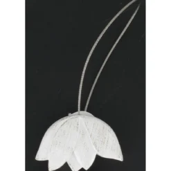 EMBRASSE RESINE AIMANTEE TULIPE PM BLANC OR