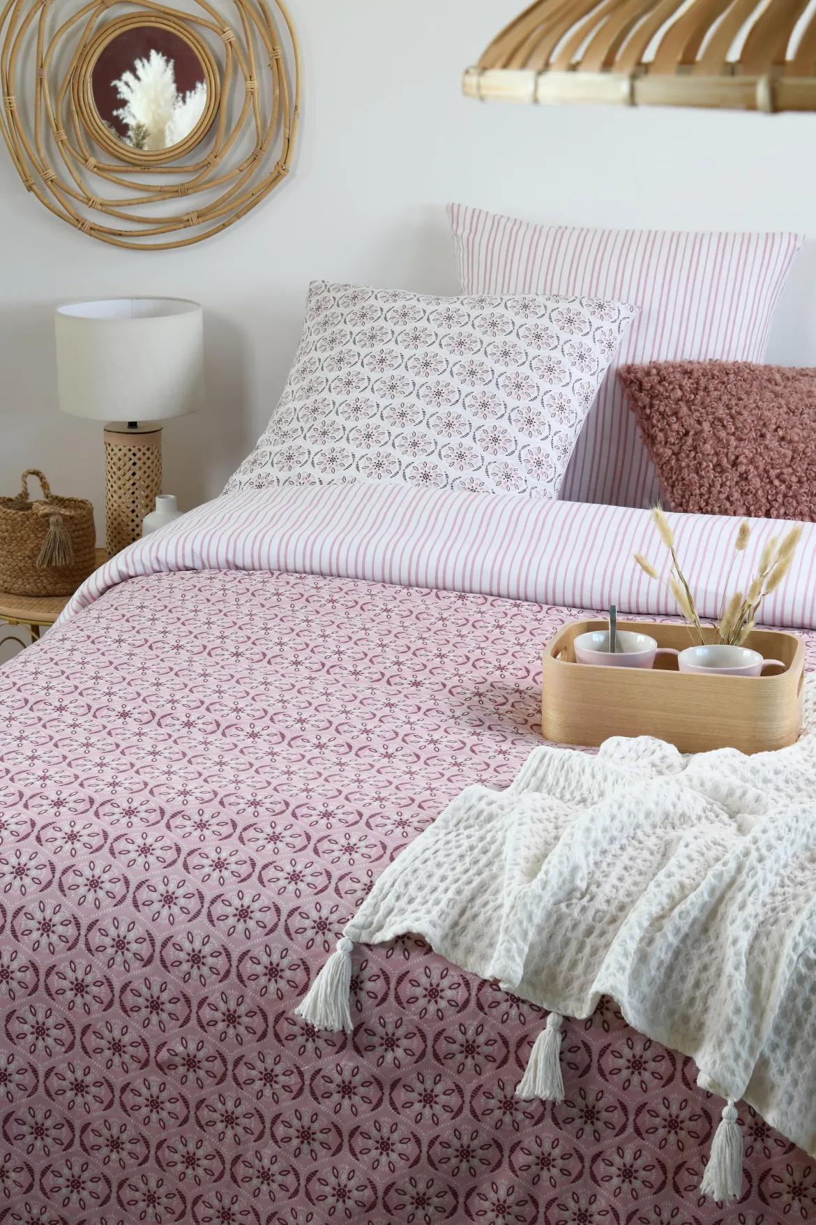 EMILIA HOUSSE COUETTE 240X220CM ET 2 TAIES 63X63CM 57 FILS